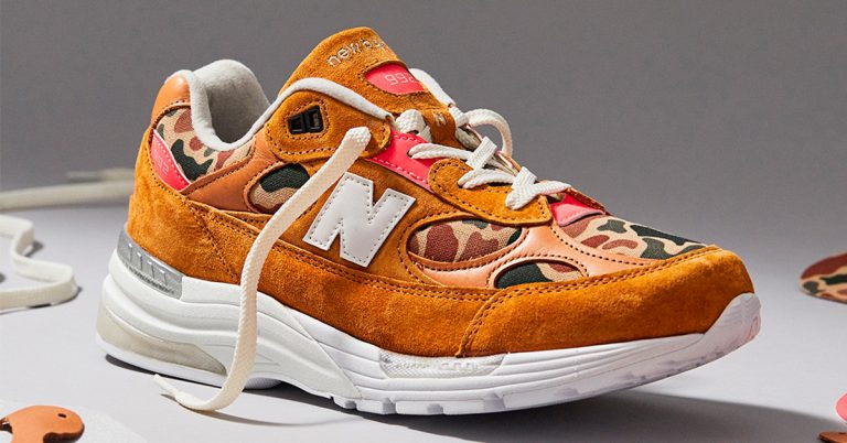 Todd Snyder x New Balance Explore Duck Camo on the 992