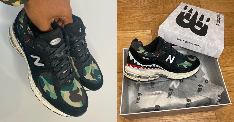 Latest Look at the BAPE x New Balance 2002R