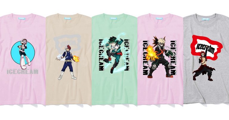 BBC ICECREAM x My Hero Academia Tee Collection