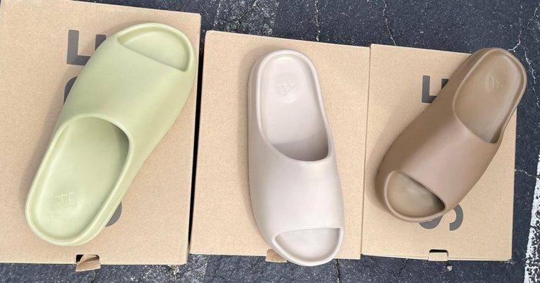 The adidas YEEZY Slide Returns in Pure, Core, and Resin