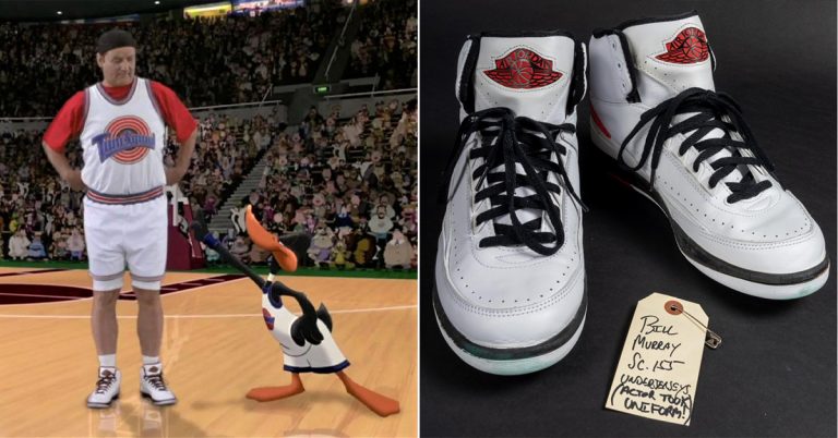 Bill Murray’s ‘Space Jam’-Worn Air Jordan 2s are Up For Auction