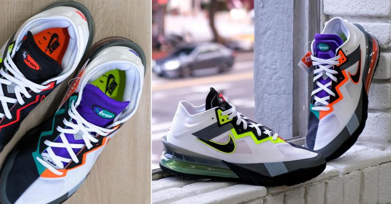 Nike LeBron 18 Low Arrives in Air Max-Inspired “Greedy” Colorway