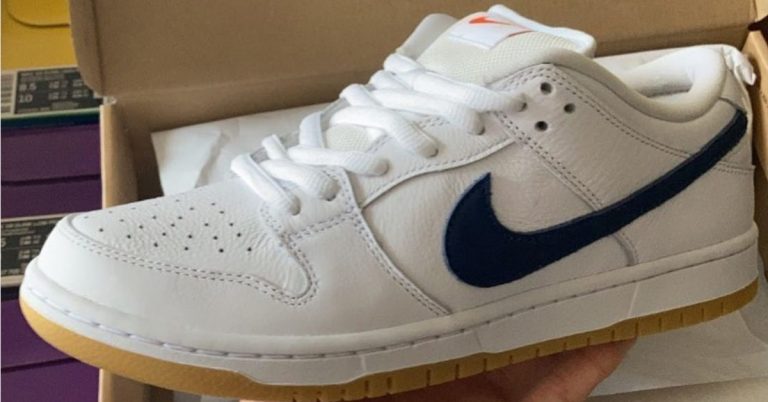 First Look at the Nike SB Dunk Low “White/Navy”