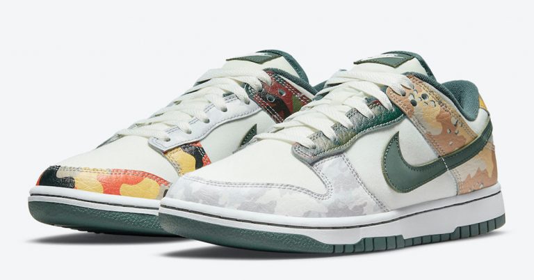 Official Look at the White/Camo Nike Dunk Low SE
