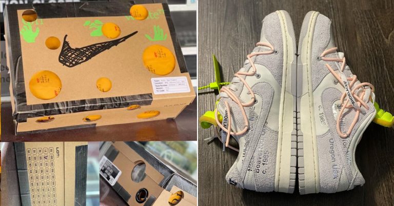 First Look: Off-White x Nike Dunk Low “The 50” Packaging