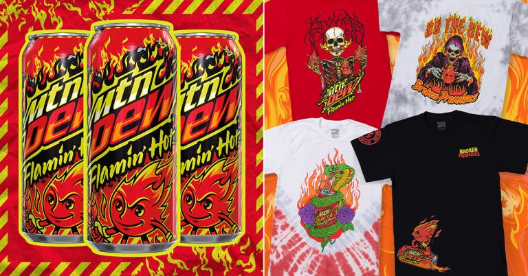 MTN DEW Launches “Flamin’ Hot” Flavor & Capsule Collection