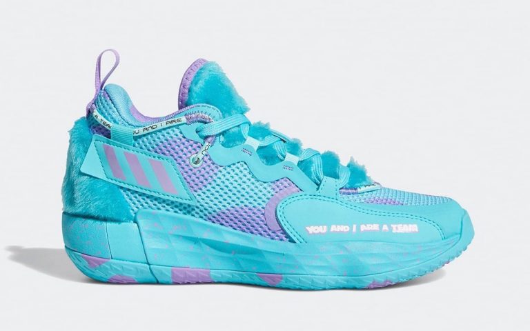 Monsters, Inc. Collabs with adidas on a Dame 7 Sulley Colorway