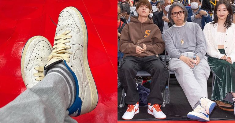 Hiroshi Fujiwara Gives a Closer Look at His Fragment Travis Scott Jordan 1 Low Sample