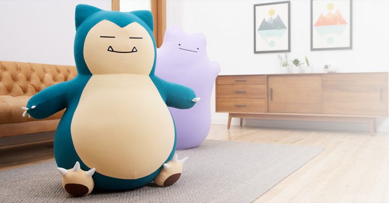 Pokémon Center Offering Ditto and Snorlax Bean Bag Chairs