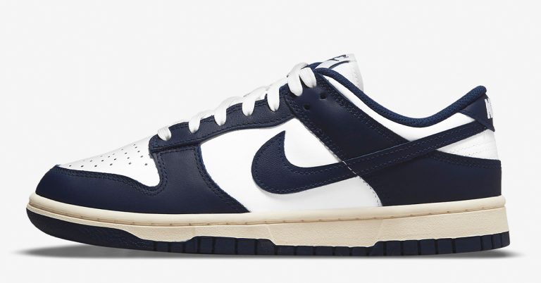 Official Look at the Nike Dunk Low “Vintage Navy”