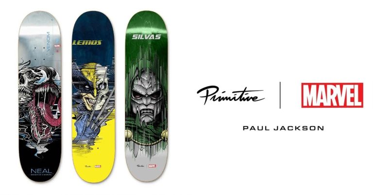 Primitive Launches Marvel x Paul Jackson Skate Deck Collection