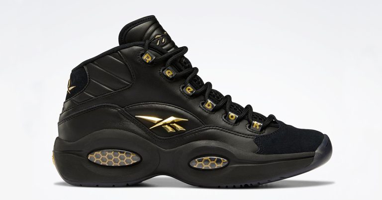 Reebok Question Mid Lux “Black/Gold” Release Date