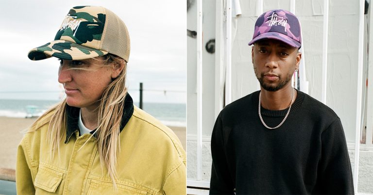 Stüssy and BAPE Dropping Camo Trucker Hat Collection