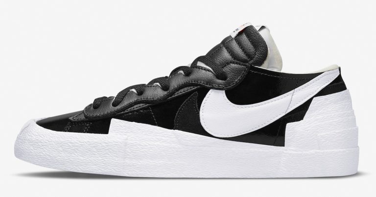 sacai x Nike Blazer Low “Black Patent Leather” Release Date