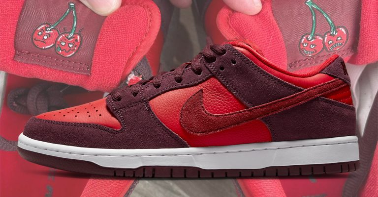 Official Look at the Nike SB Dunk Low “Cherry”