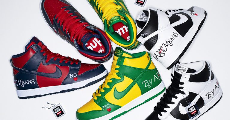 Supreme x Nike SB Dunk High “By Any Means” Pack