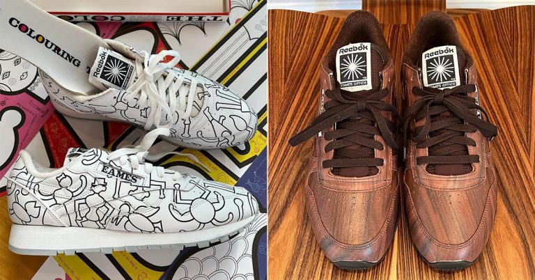 Eames x Reebok Classic Leather “Colouring Toy” & “Rosewood”