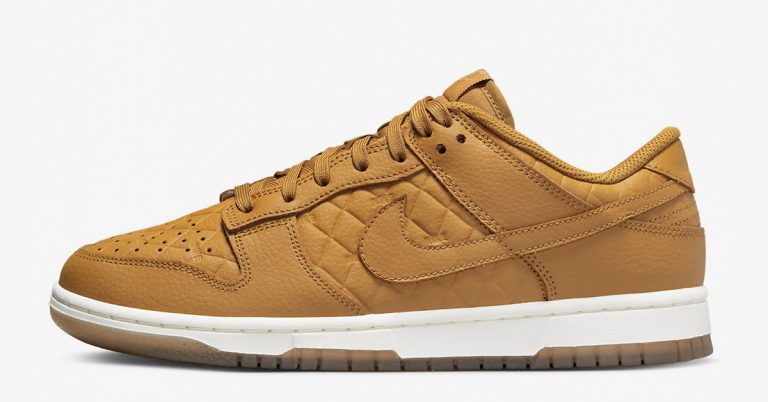 Nike Dunk Low Surfaces In “Quilted Wheat”