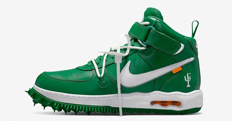 Off-White x Nike Air Force 1 Mid “Pine Green” Official Look
