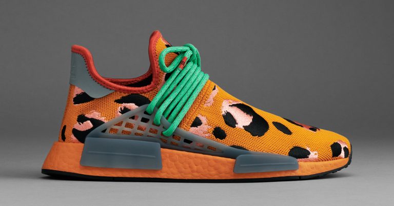 Pharrell & adidas Launch the Hu NMD Animal Print “Orange”