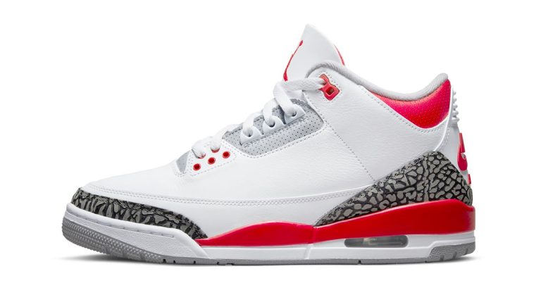 Official Look at the 2022 Air Jordan 3 “Fire Red”