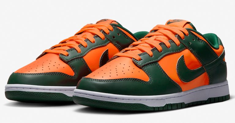 Nike Dunk Low “Miami Hurricanes” Release Date