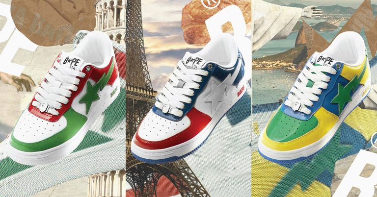 BAPE STA “National Pack” Pays Homage to Italy, France & Brazil