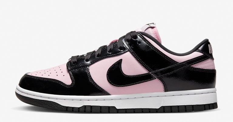 Nike Dunk Low in Pink & Black Patent