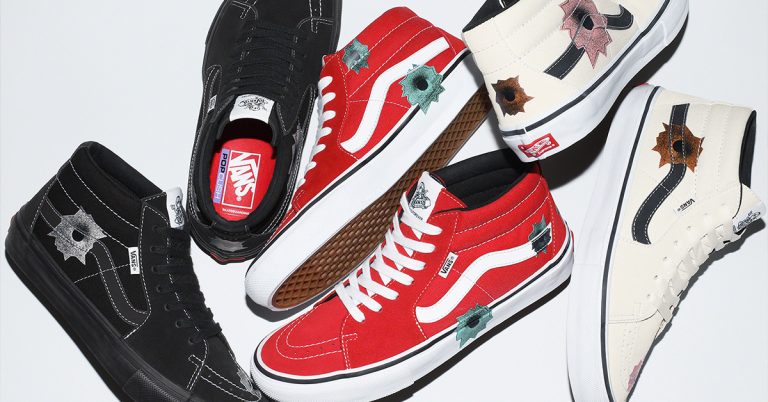 Supreme x Nate Lowman x Vans Grosso Mid Dropping in Japan