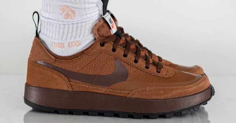 Tom Sachs x Nike General Purpose Shoe “Brown” On-Feet