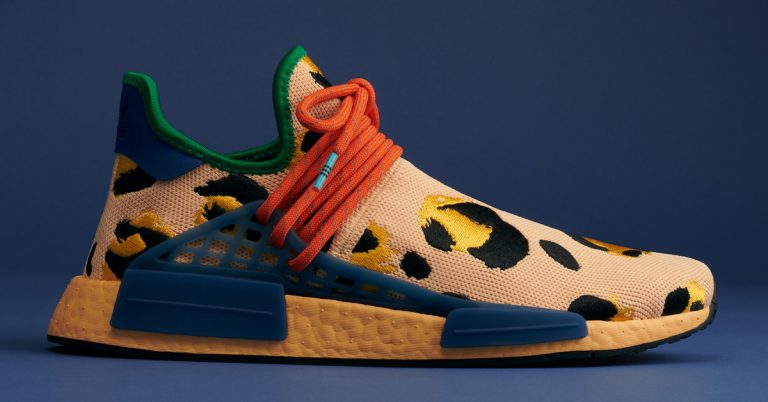 Pharrell & adidas Launch the Hu NMD Animal Print “Amber”