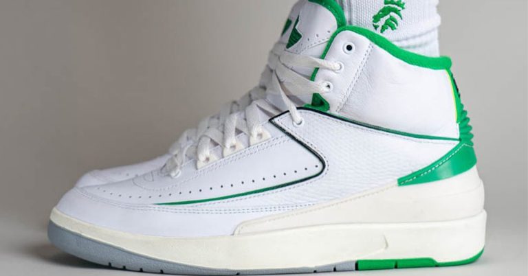 Air Jordan 2 “Lucky Green” On-Feet
