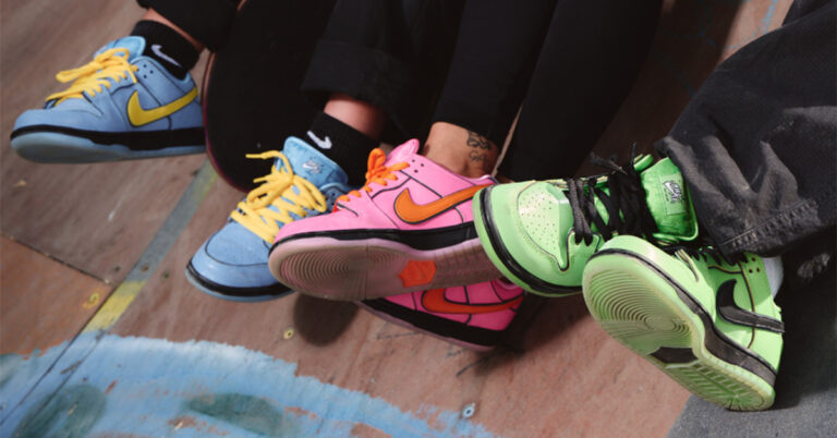 The Powerpuff Girls x Nike SB Dunk Low Collection