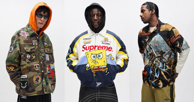 Supreme SS25 Features Collabs with SpongeBob, Damien Hirst & More