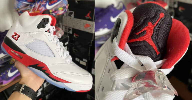 Air Jordan 5 “Fire Red” Black Tongue Returns for 35th Anniversary