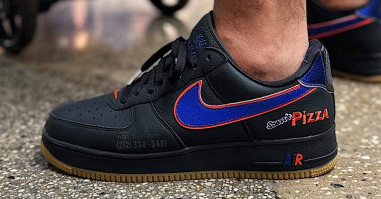 Scarr’s Pizza x Nike Air Force 1 Revealed in Black