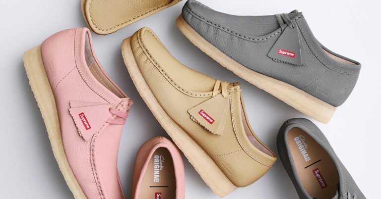 Supreme & Clarks Are Dropping Reflective Leather Wallabees
