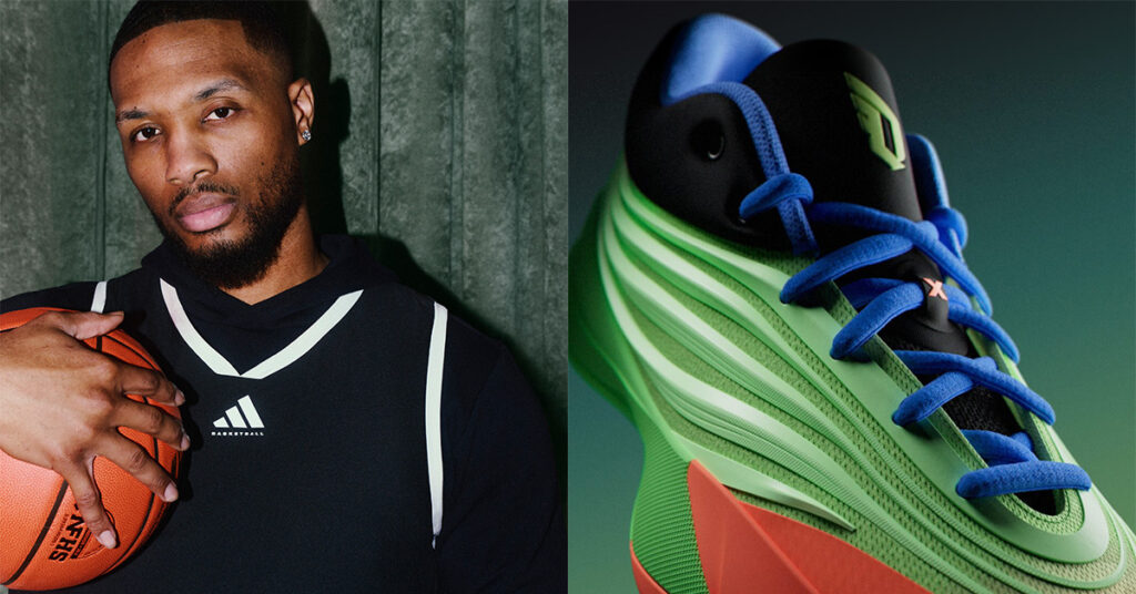 Damian Lillard's new signature shoe, the adidas Dame X